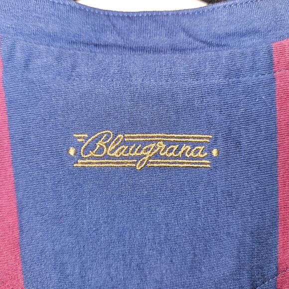 Coolligan “Blaugrana” Retro Football Shirt – Barcelona Tribute – Size L - Picture 3 of 7